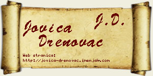 Jovica Drenovac vizit kartica